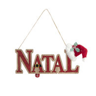 Suspensão natal em madeira