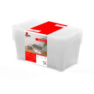 Conjunto de 6 caixas de arrumação transparente 6l,  Conjunto de 6 caixas de arrumação transparente 6l