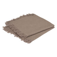 Conjunto de 2 guardanapos MAHA cinza em algodão,  Conjunto de 2 guardanapos MAHA cinza em algodão