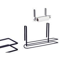Suporte preto em metal para rolo de cozinha