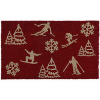 Tapete de entrada pista ski 45x75cm