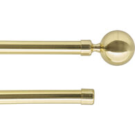 Kit Var&atilde;o Extens&iacute;vel Duplo Paloma Dourado 210-380cm