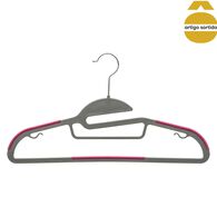 Conjunto de 8 cabides com suporte