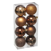Conjunto de 8 bolas bronze 7cm,  Conjunto de 8 bolas bronze 7cm