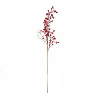 Haste com bagas vermelhas 73cm