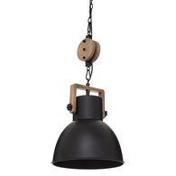 Candeeiro de teto SILAS preto em metal 23cm