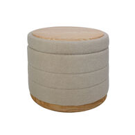 Pufe/mesa BATH bege 44x56cm