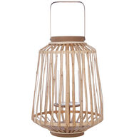 Lanterna decorativa em rattan natural