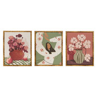Conjunto de 3 quadros decorativos MONA 20x25cm