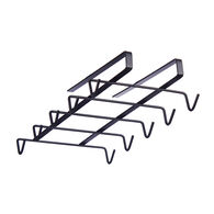 Suporte preto em metal para canecas