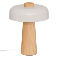 Candeeiro de mesa POLA BRANCO em metal 36x27cm