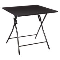 Mesa dobrável de 4 lugares preta,  Mesa dobrável de 4 lugares preta