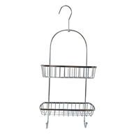 Suporte de duche em metal cromado