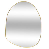 Espelho de parede ROMAN com beira dourada
