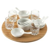 Conjunto de 14 pe&ccedil;as para aperitivos