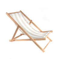 Espregui&ccedil;adeira riscas branco e bege