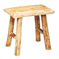 Tamborete castanho em madeira WOODY,  Tamborete castanho em madeira WOODY