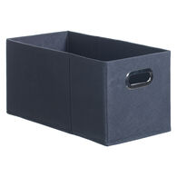 Caixa de arruma&ccedil;&atilde;o antracite com pegas 15x31cm