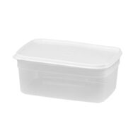 Caixa retangular com tampa branca 1,7l