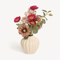 Jarra MONA em cer&acirc;mica com flores secas 42cm