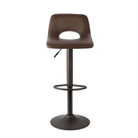 Conjunto de 2 bancos de bar JENKI castanho regulável