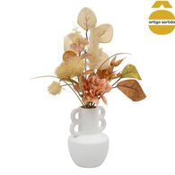 Jarra de cerâmica com flores secas DIBIA 35cm