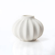 Jarra Bal&atilde;o Branco Em Cer&acirc;mica 18cm