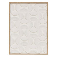 Quadro decorativo 3d  KAILANI branco 80x60cm