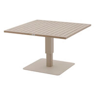 Mesa de centro SALIMIA elev&aacute;vel taupe