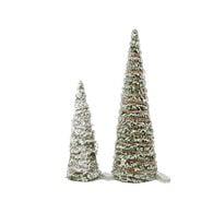 Árvore espiral neve com led 10cm,  Árvore espiral neve com led 10cm