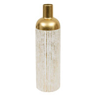 Jarra MIRSA branco e dourado 60,5cm