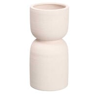 Jarra branco em cerâmica 27cm,  Jarra branco em cerâmica 27cm