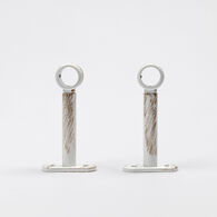 Conjunto 2 suportes branco/ouro 90mm