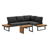 Conjunto de jardim RELAX &acirc;ngulo cinza escuro
