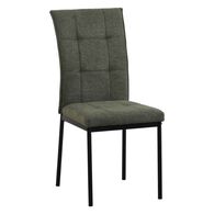 Conjunto de duas cadeiras ARI verde em tecido