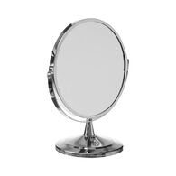 Espelho wc metal prateado 17cm,  Espelho wc metal prateado 17cm