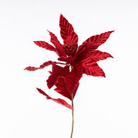 Poinsétia vermelha veludo 60cm