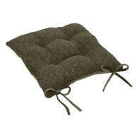 Coxim para cadeira AUTOMNE bouclette verde 38x38cm,  Coxim para cadeira AUTOMNE bouclette verde 38x38cm
