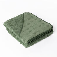Toalha de banho com capuz verde com estrelas 100x100cm