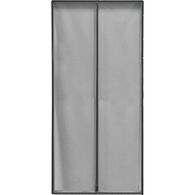 Mosquiteiro magn&eacute;tico cinza com moldura 100x220cm