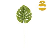 Haste verde folha monstera artificial 95cm
