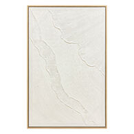 Quadro decorativo KOHANA com relevo branco