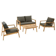 Conjunto de jardim TIWI em madeira ac&aacute;cia
