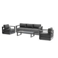 Conjunto de jardim ALLURE cinza graphite 5 lugares