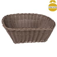 Cesto de pão quadrado 8x23x23cm,  Cesto de pão quadrado 8x23x23cm