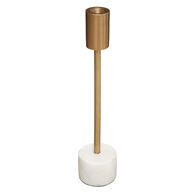 Casti&ccedil;al SUITE dourado com base em m&aacute;rmore branco