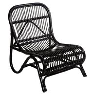 Cadeir&atilde;o Preto Em Rattan Tamara