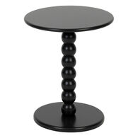 Mesa de apoio CHAMLO preta em mdf,  Mesa de apoio CHAMLO preta em mdf