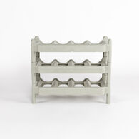 Conjunto de 3 garrafeiras verde para 12 garrafas