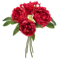 Bouquet com 4 pe&oacute;nias vermelhas